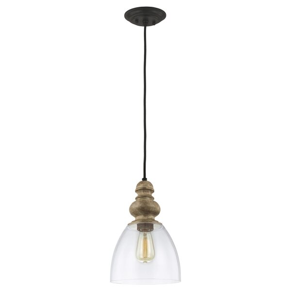Lampe à suspendre E27 verre abat-jour design vintage GANDES