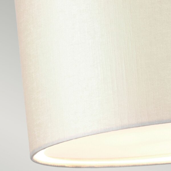 Suspension tissu Ø36cm en crème laiton antique
