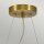 Suspension tissu Ø36cm en crème laiton antique