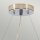 Lampe à suspendre Abat-jour en tissu rond Ø46cm en crème chrome NASIA