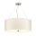 Suspension tissu Ø56cm en crème chrome anti-éblouissement