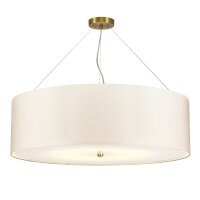 Lampe &agrave; suspendre tissu rond &Oslash;86cm en...