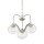 Lampe à suspendre verre métal vintage design salle à manger table à manger