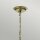 Lustre verre métal en laiton clair Art Nouveau