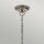 Lustre avec abat-jour verre métal Ø66cm Art Nouveau