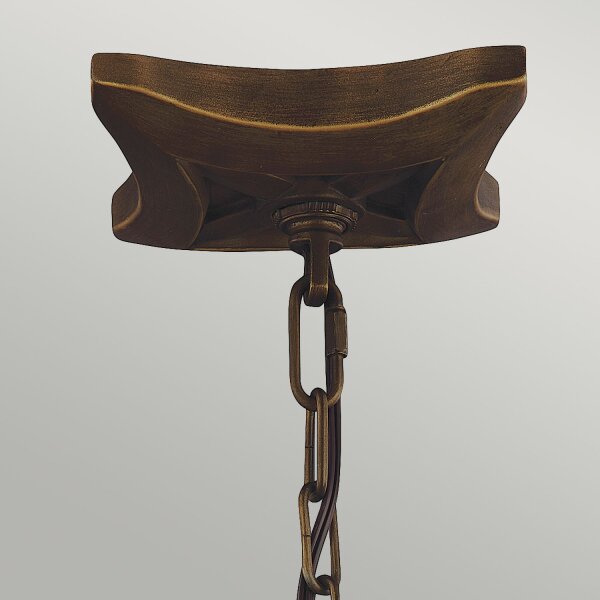 Lampe à suspendre métal en laiton antique vintage NADICIA
