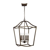 Lampe à suspendre métal en laiton antique...