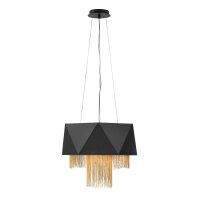 Lampe à suspendre Design moderne noir or...