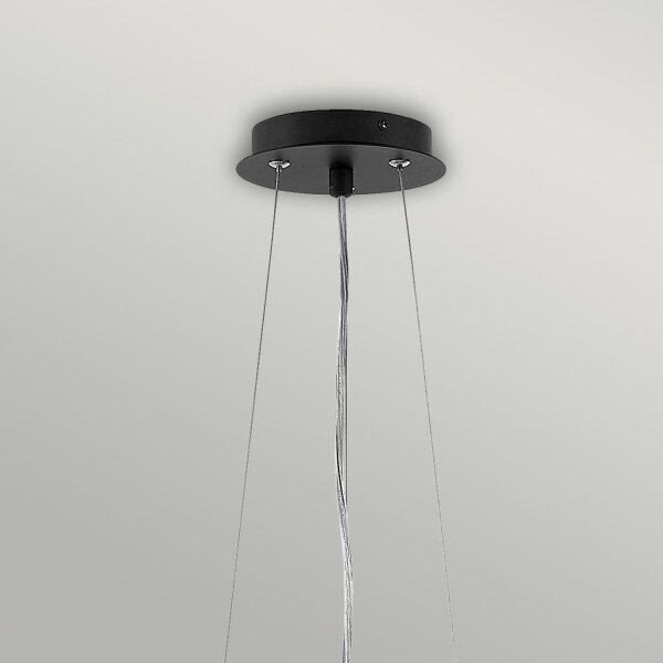 Lampe à suspendre Métal Noir Argent Design moderne VENINA