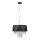 Lampe à suspendre Métal Noir Argent Design moderne VENINA