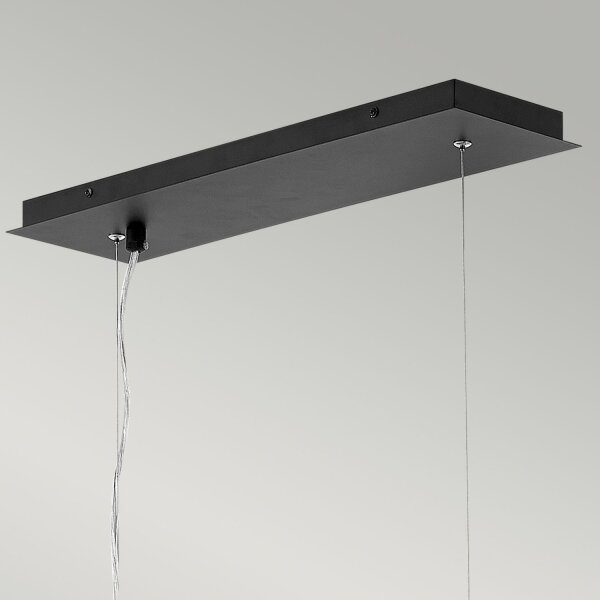 Lampe à suspendre métal noir argent Design moderne