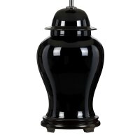 Support pour lampe de table céramique noir hauteur...