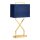 Lampe de table Abat-jour en tissu bleu or 68 cm de haut E27
