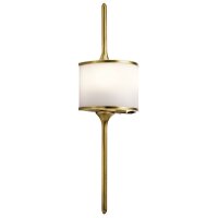 Applique salle de bain laiton blanc L:17cm Lampe salle de...
