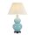 Lampe de table céramique tissu bleu clair tissu 64 cm de haut