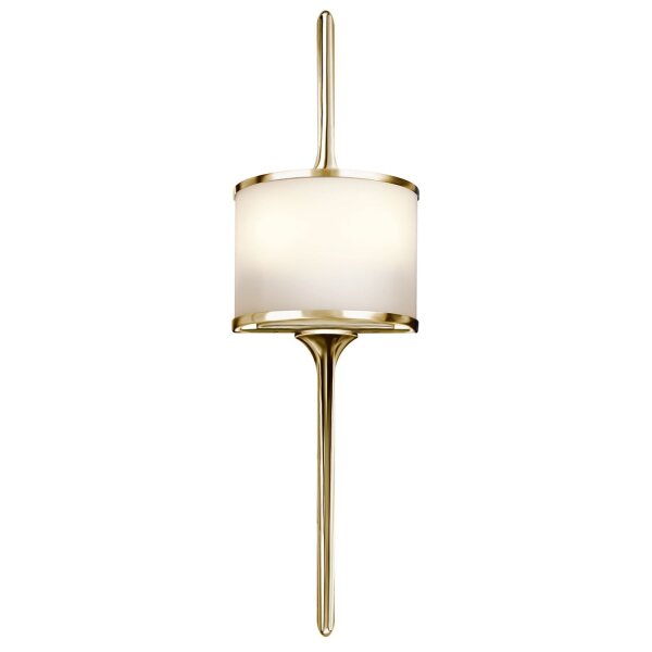 Applique salle de bain laiton poli L:17cm Lampe ARYA
