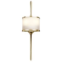 Applique salle de bain laiton poli L:17cm Lampe ARYA