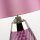 Tischlampe Rosa Violett beleuchteter Fuß Glas Seide