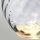 Tischleuchte Glas Seide Grau 74 cm beleuchteter Sockel