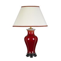 Lampe de table Crème Rouge 64 cm Céramique...