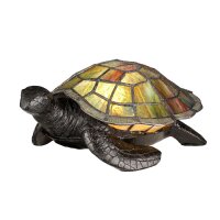 Tischlampe Glas Tiffany Stil Schildkröte dekorativ