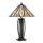 Lampe de table style Tiffany E27 65 cm 2 interrupteurs à tirette