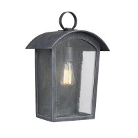 Lampe dextérieur noir antique verre de pluie E27...