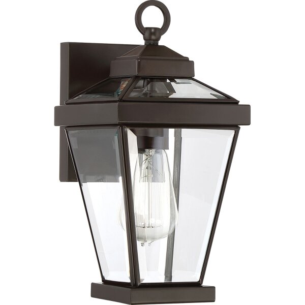 Lampe dextérieur Mur IP44 Rustique Métal Verre en Bronze E27
