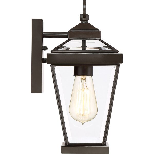 Lampe dextérieur Mur IP44 Rustique Métal Verre en Bronze E27