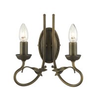 Applique murale GOTICA 6 Noir Or Rustique Lampe