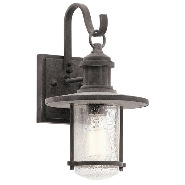 Lampe dextérieur IP44 aluminium verre de pluie rustique E27