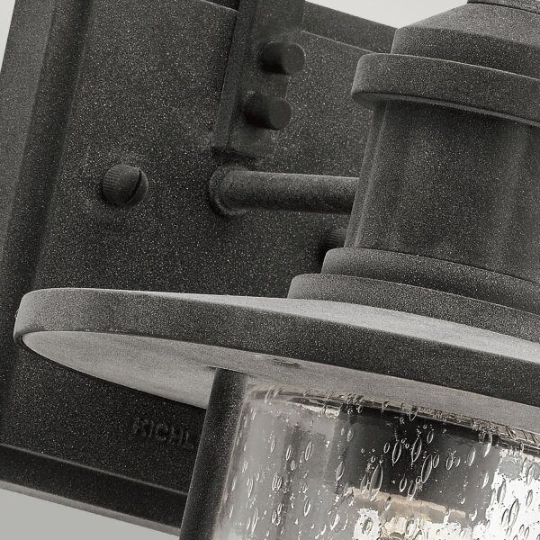 Lampe dextérieur IP44 aluminium verre de pluie rustique E27
