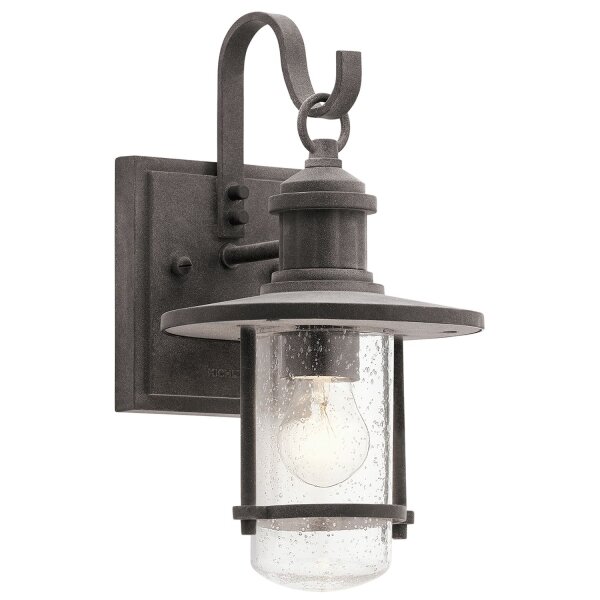 Lampe dextérieur Aluminium antique Verre IP44 Rustique E27