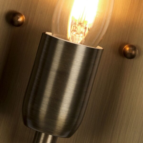 Lampe dextérieur laiton verre IP44 Vintage Design E27