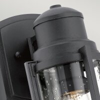Lampe dextérieur IP44 noir E27 Maritim Wand LERA