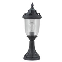 Lampe de socle Vintage Rustique Noir Vert antique 41 cm