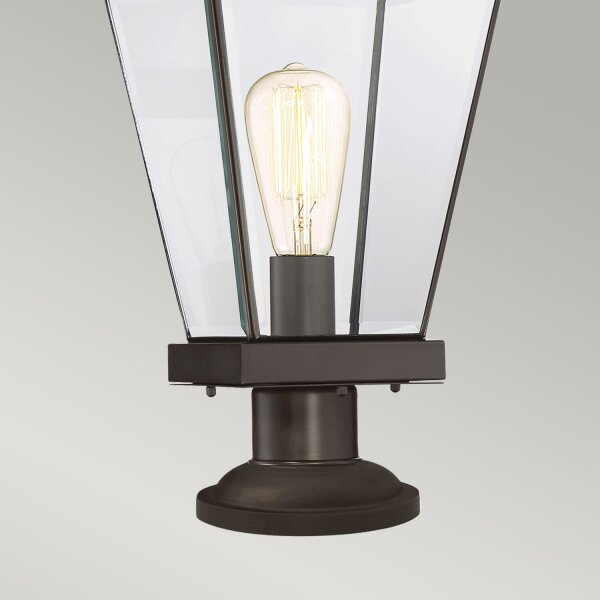 Lampe dallée extérieure IP44 52 cm Rustique Vintage en bronze