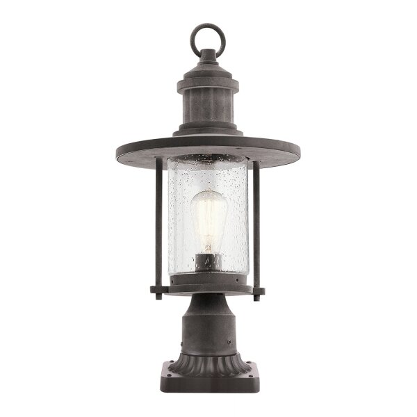 Lampe dextérieur sur pied 44 cm Maritim en zinc antique