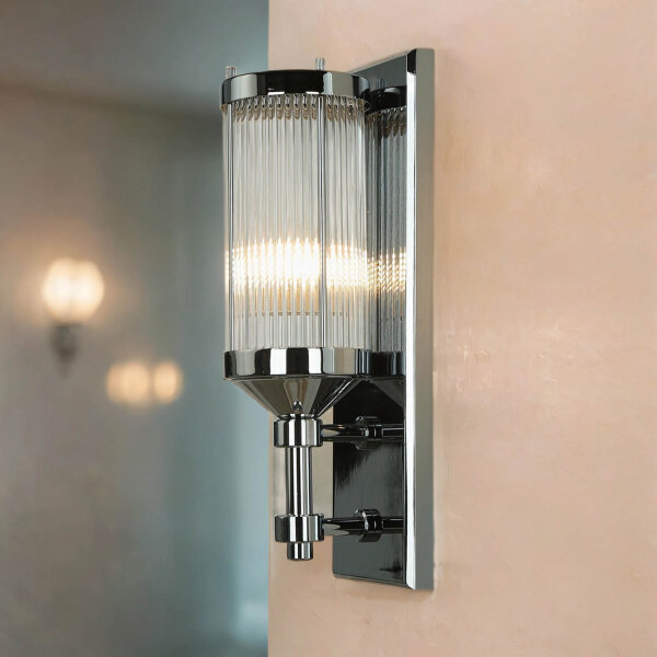 Applique de salle de bain chromée IP44 Lampe design ERVA