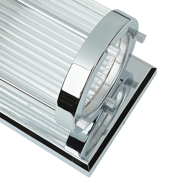 Applique de salle de bain chromée IP44 Lampe design ERVA