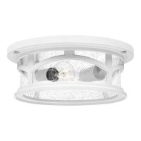 Plafonnier extérieur IP44 design vintage blanc...