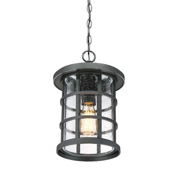 Suspension extérieure IP44 E27 Rustikal Noir antique