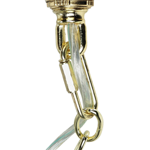 Suspension dextérieur laiton verre vintage design E27