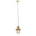 Suspension dextérieur laiton verre vintage design E27