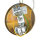 Suspension dextérieur laiton verre vintage design E27