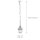 Suspension dextérieur laiton verre vintage design E27