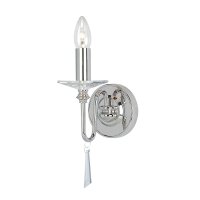 Applique en m&eacute;tal nickel&eacute; poli CANDELA 6