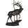 Support pour lampe de table Resin Hirsch 53cm en bronze