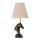 Lampe de table E27 Buste de cheval Résine Jute ANIMIAL