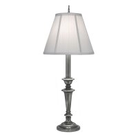 Lampe de table hauteur 74 cm Crème Nickel Classique